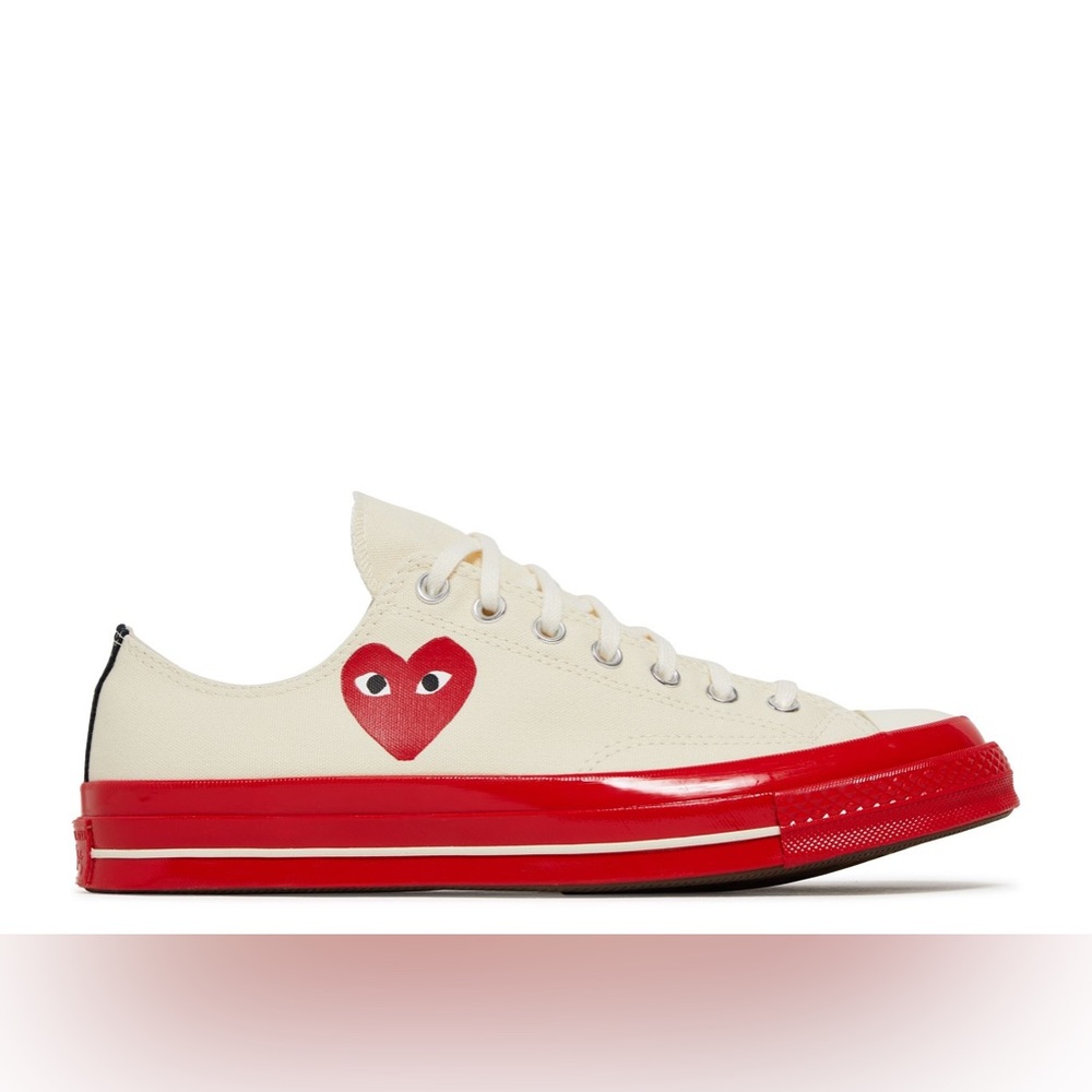 Converse x Comme des Garcons Play Low Top Chuck 70 Sneakers - New Condition